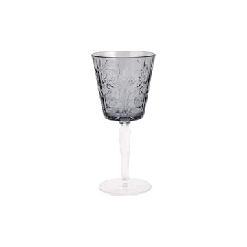 Vietri Barocco Smoke Wine Glass