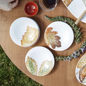 Vietri Autunno Assorted Canape Plates - Set of 4