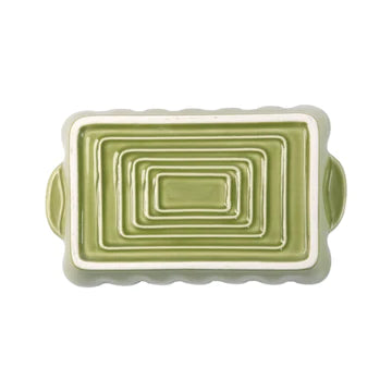 Vietri Italian Bakers Green Small Rectangular Baker