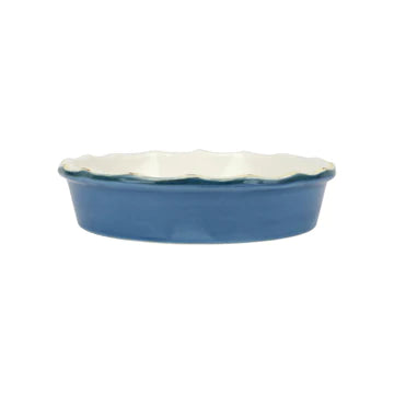 Vietri Italian Bakers Blue Pie Dish