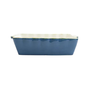 Vietri Italian Bakers Blue Medium Rectangular Baker