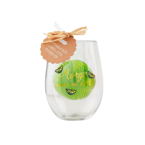 Mudpie Margarita Party Cup and Ice Cube Set