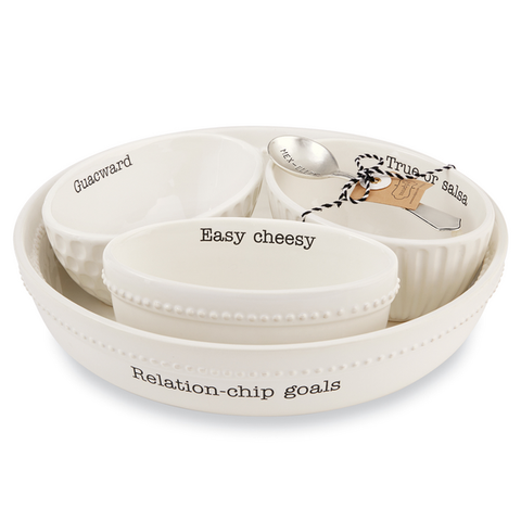 Mudpie Fiesta Chip Bowl and Dip Set