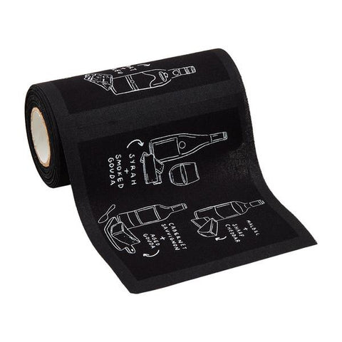 Mudpie Black Cocktail Napkin Roll