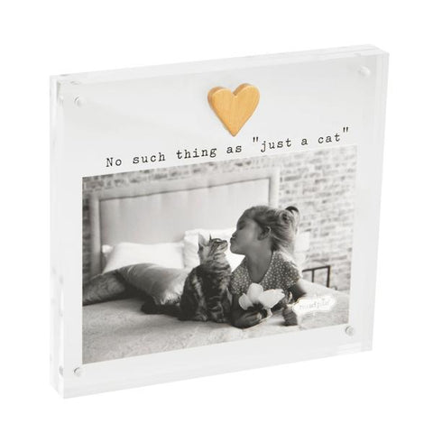 Mudpie Acrylic 4x6 Cat Heart Frame
