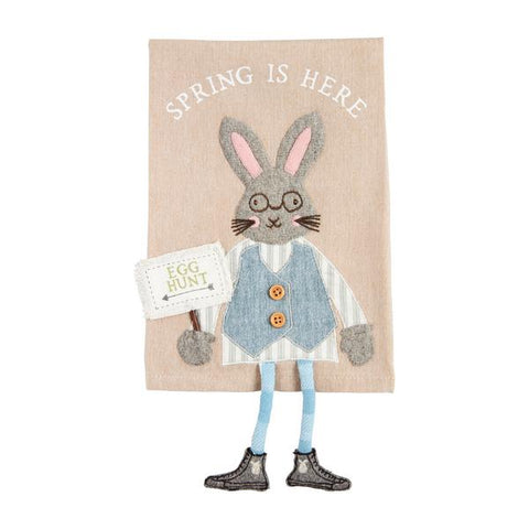 Mudpie Spring Is Here Dangle Leg Towel