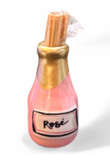 Mudpie Rose Wine Bottle Toothpick Holder