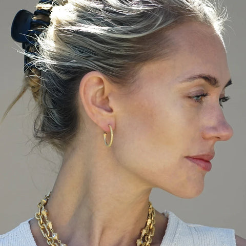Tat2 Designs Gold Cayden Hoop Earrings