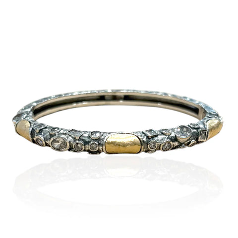 Tat2 Designs Vintage Silver Enzo Bangle