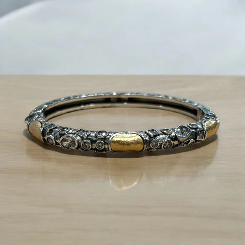 Tat2 Designs Vintage Silver Enzo Bangle