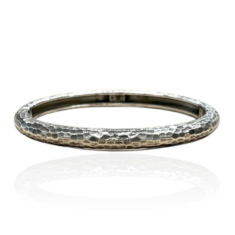 Tat2 Designs Vintage Silver Riva Hammered Bangle