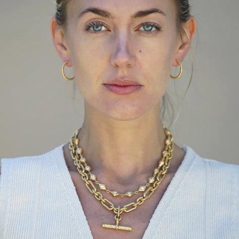 Tat2 Designs Gold Byron Toggle Necklace