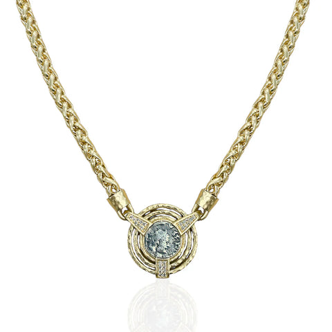 Tat2 Designs Gold Morro Coin Necklace