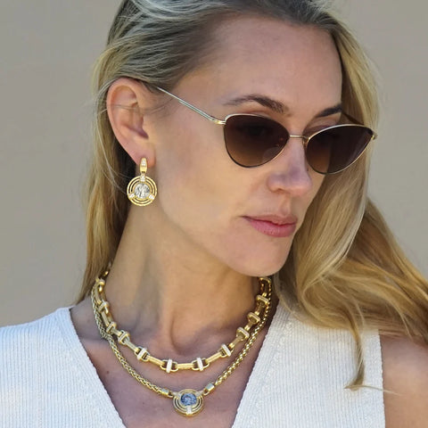 Tat2 Designs Gold Morro Coin Necklace