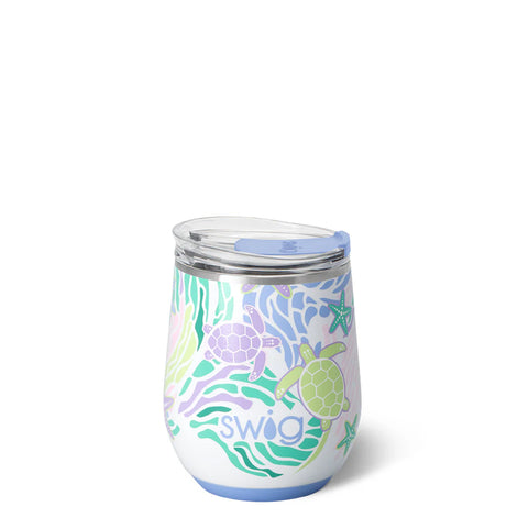 Swig Sea Swirl Stemless Wine 12oz