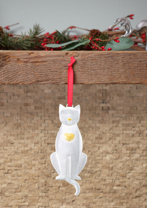 Nambe’ Kitty Ornament