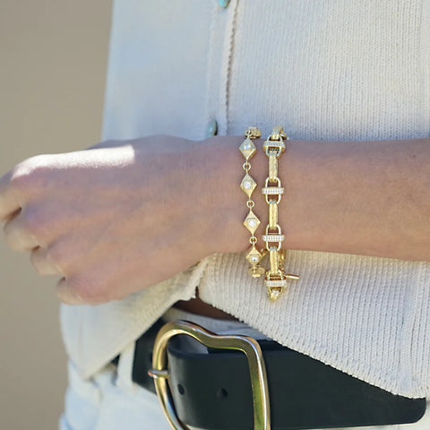 Tat2 Designs Gold Cayden Tennis Bracelet