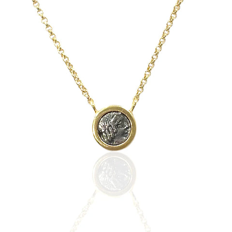 Tat2 Designs Gold Flora Coin Necklace