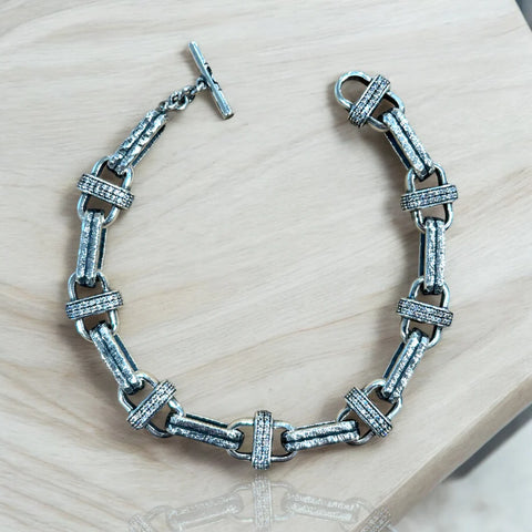Tat2 Designs Vintage Silver Costa Bracelet