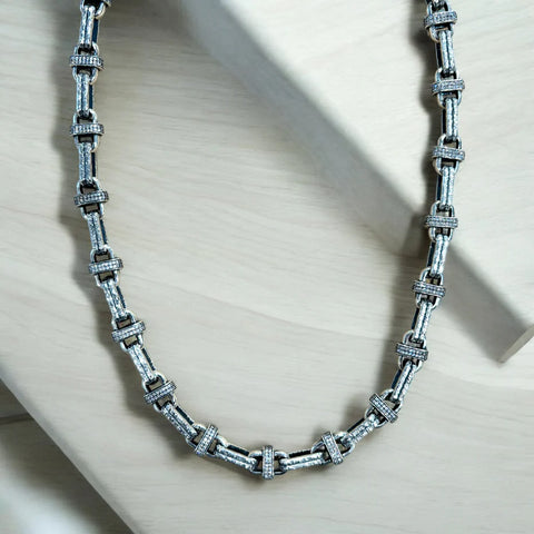 Tat2 Designs Vintage Silver Costa Necklace