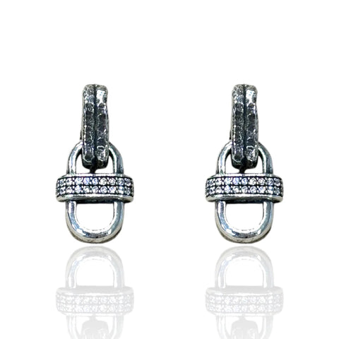 Tat2 Designs Vintage Silver Costa Earrings