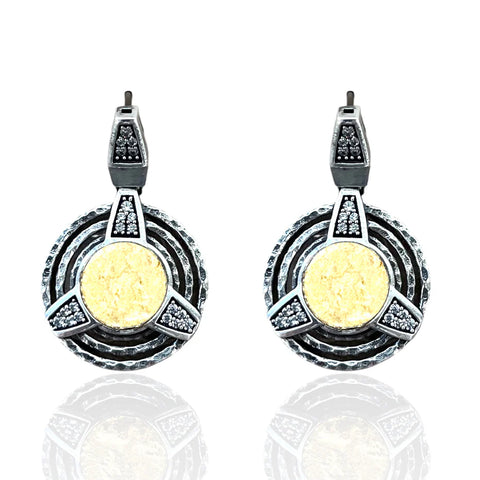 Tat2 Designs Vintage Silver Morro Coin Earrings