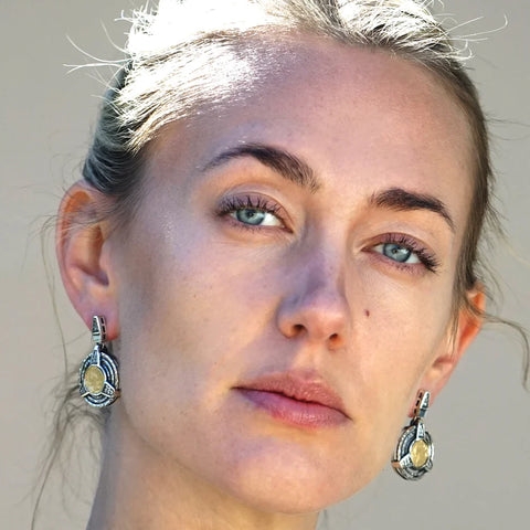 Tat2 Designs Vintage Silver Morro Coin Earrings