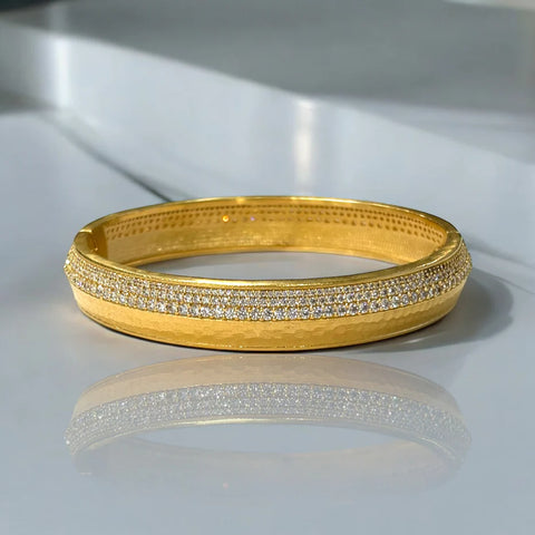 Tat2 Designs Gold Pave Noma Bangle
