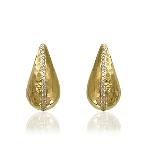 Tat2 Designs Gold Gia Teardrop Earrings