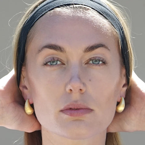 Tat2 Designs Gold Gia Teardrop Earrings