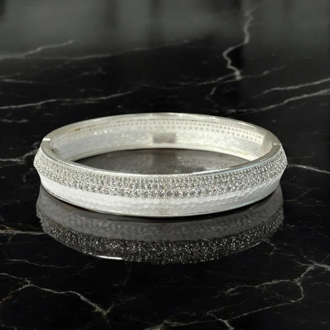 Tat2 Designs Silver Pave Noma Bangle