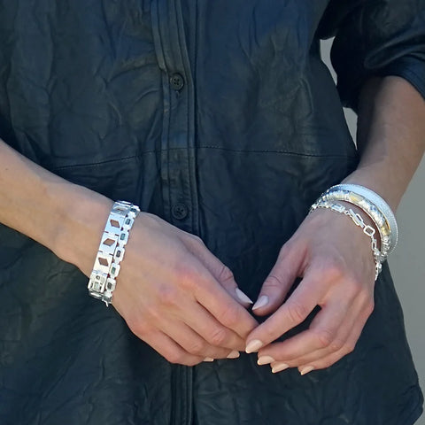 Tat2 Designs Silver Pave Noma Bangle