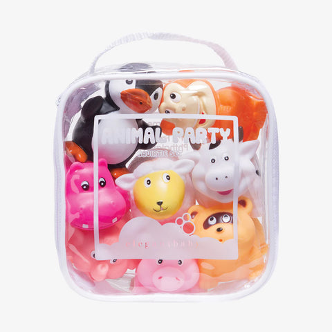 Elegant Baby Animal Party Squirtie Bath Toys