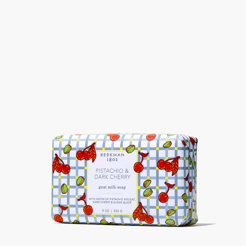 Beekman 1802 Pistachio Dark Cherry Bar Soap 9 oz