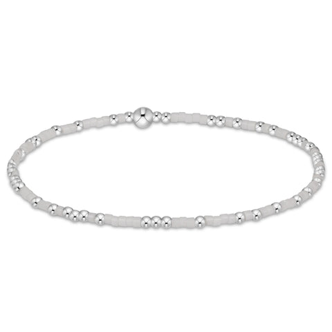 enewton hope unwritten sterling bracelet - white