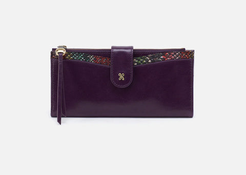 Hobo MAX Continental Wallet Deep Purple