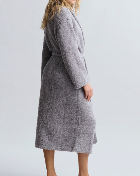 Barefoot Dreams CozyChic® Adult Robe For Men & Women Dove Gray