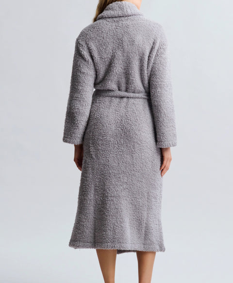 Barefoot Dreams CozyChic® Adult Robe For Men & Women Dove Gray 