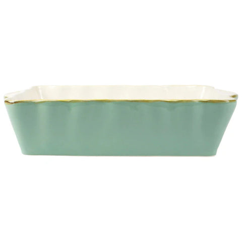 Vietri Italian Bakers Aqua Large Rectangular Baker