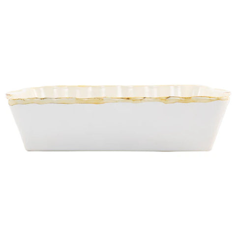 Vietri Italian Bakers White Large Rectangular Baker