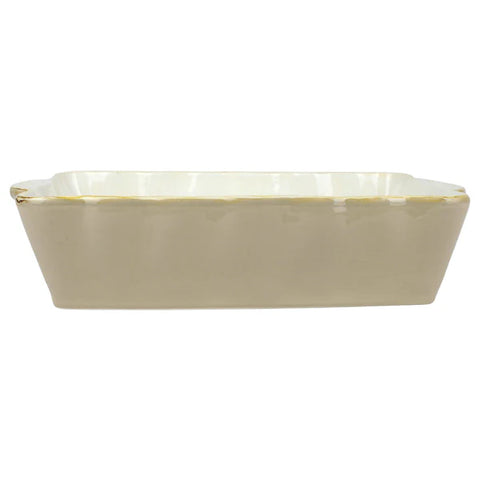 Vietri Italian Bakers Cappuccino Large Rectangular Baker