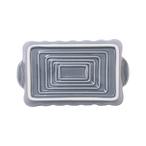 Vietri Italian Bakers Gray Small Rectangular Baker