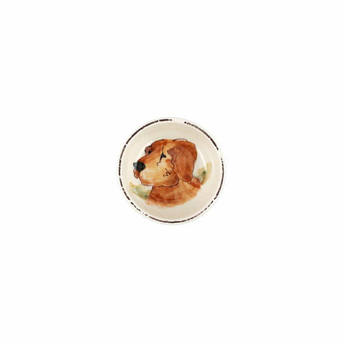 Vietri Wildlife Hunting Dog Condiment Bowl