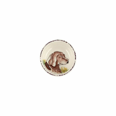 Vietri Wildlife Spaniel Condiment Bowl