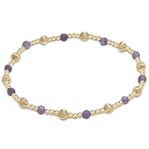 enewton dignity sincerity pattern 4mm bead bracelet - amethyst