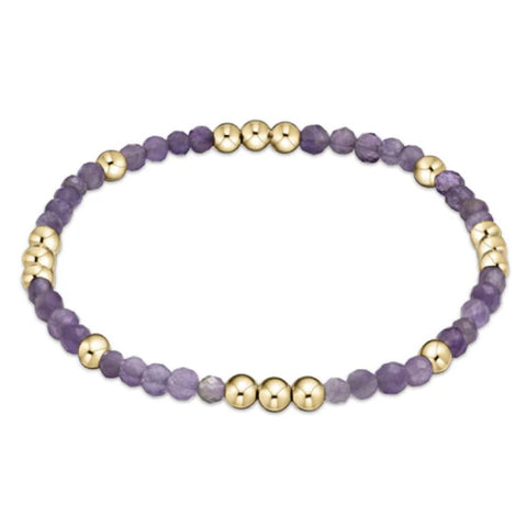 enewton worthy pattern 3mm bead bracelet - amethyst