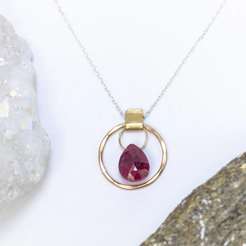 Laura J Ruby Orbit Pendant Necklace