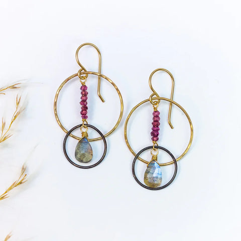 Laura J Dusk Cascade Earrings