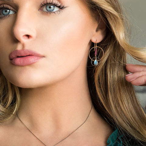 Laura J Dusk Cascade Earrings