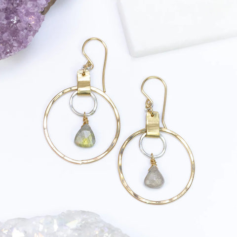 Laura J Dreamscape Orbit Earrings